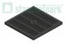 Решетка пластиковая PolyMax Basic к дождеприемнику 300x300 чёрная кл. А15 арт. 3380-Ч